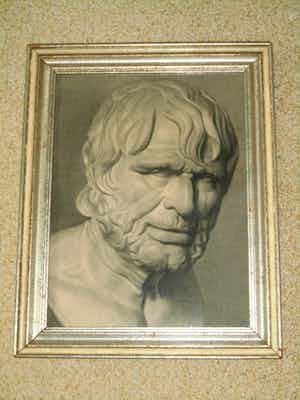 Cornelia Hioolen - Potloodtekening - Seneca verkocht voor € 50!