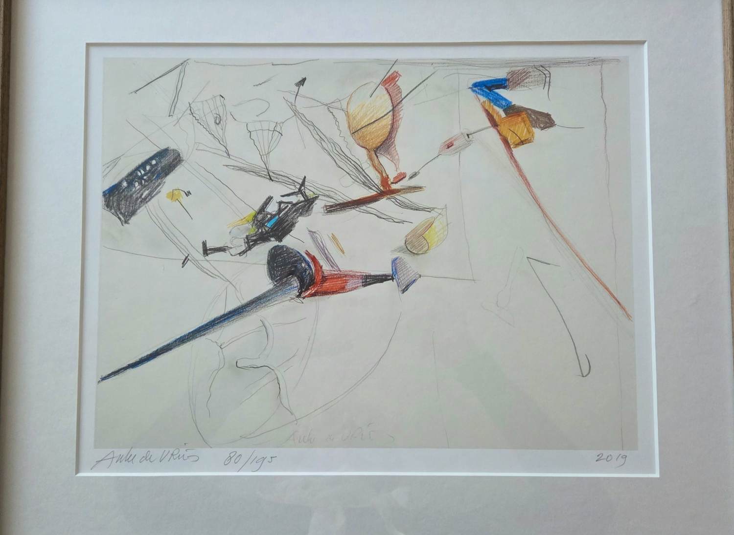 Auke de Vries - Tekening (zonder titel) kopen? Bied vanaf 195!