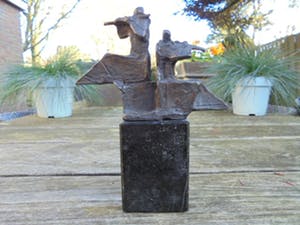 Eric Claus - de fluitspelers - dubbel gesigneerd! kopen? Bied vanaf 245!