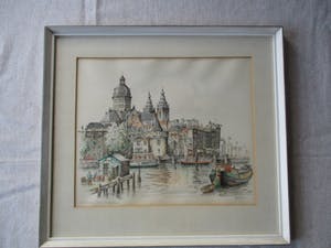 Niet of onleesbaar gesigneerd - Amsterdam Prins Hendrikkade kopen? Bied vanaf 10!