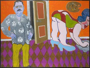 Roeland Zijlstra - Acryl op doek, Dobbelman (Groot) kopen? Bied vanaf 100!