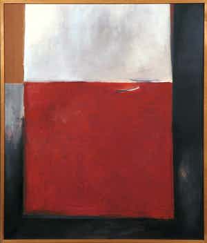 Paul Maas - Olieverf op doek, Compositie - Ingelijst verkocht voor € 200!