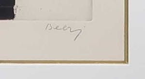 Tuvia Beeri - Ets en aquatint, Zonder titel - Ingelijst kopen? Bied vanaf 10!