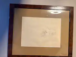 AcheterWalt Disney - Originele Disney Animatie-tekening (1933) Mickey & Pluto Met COA Phil Sears!? Enchérissez de 300!