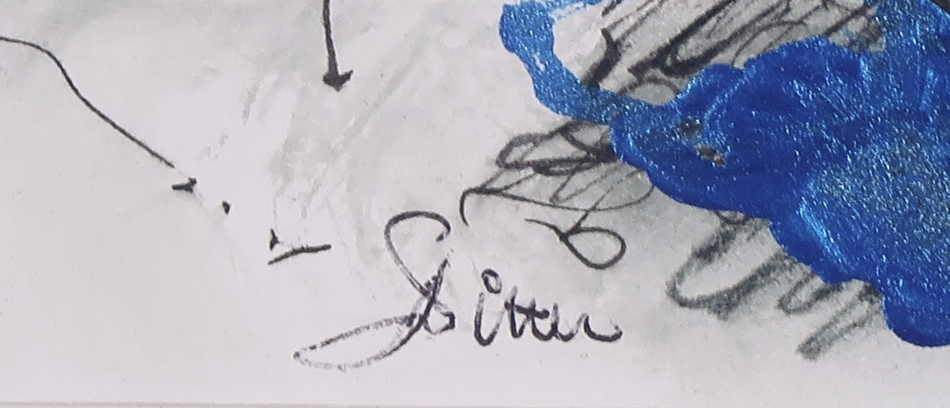 Franscz Witte - Pentekening en aquarel, Kathedraal kopen? Bied vanaf 1!