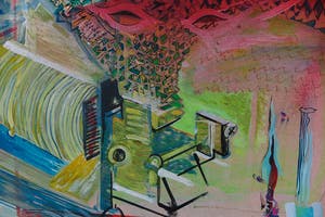 Kees Mol - Acryl op board, Desire - Ingelijst kopen? Bied vanaf 60!