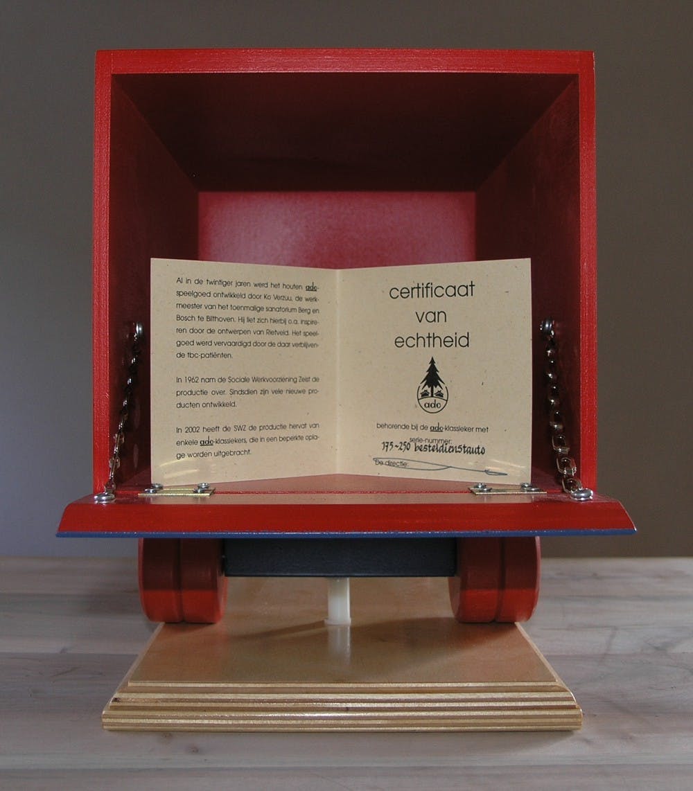 ADO - de Stijl, Ko Verzuu #BESTELDIENST, 50 cm.# Hout /Wooden toy, ltd ed. 250, kopen? Bied vanaf 140!