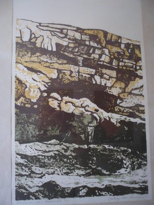 Antony van Lieshout - Litho. titel, "Baranco del Muscarat". kopen? Bied vanaf 30!