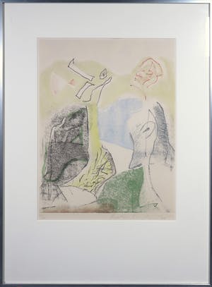 Martin Engelman - Litho, Zonder titel - Ingelijst kopen? Bied vanaf 1!