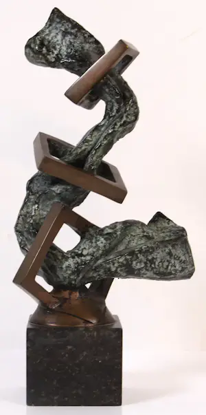 Pepe Gregoire - Ruw en gepolijst bronzen beeld - 1988 kopen? Bied vanaf 499!