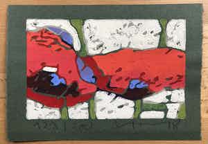 Klaus Fussmann - Roter Mohn verkocht voor € 150!