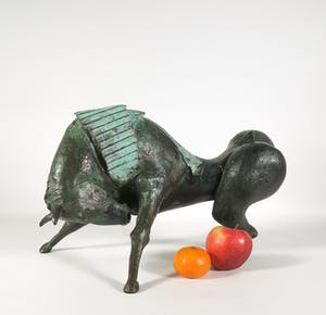 Wim Steins - Groen gepatineerd bronzen paard kopen? Bied vanaf 1500!