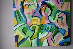 Louis Lambry - " Sweet dream" 80X80 cm Groot formaat kopen? Bied vanaf 499!