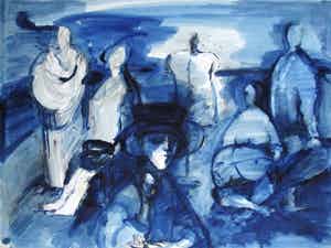 Kaak Heskes - Aquarel verkocht voor € 60!