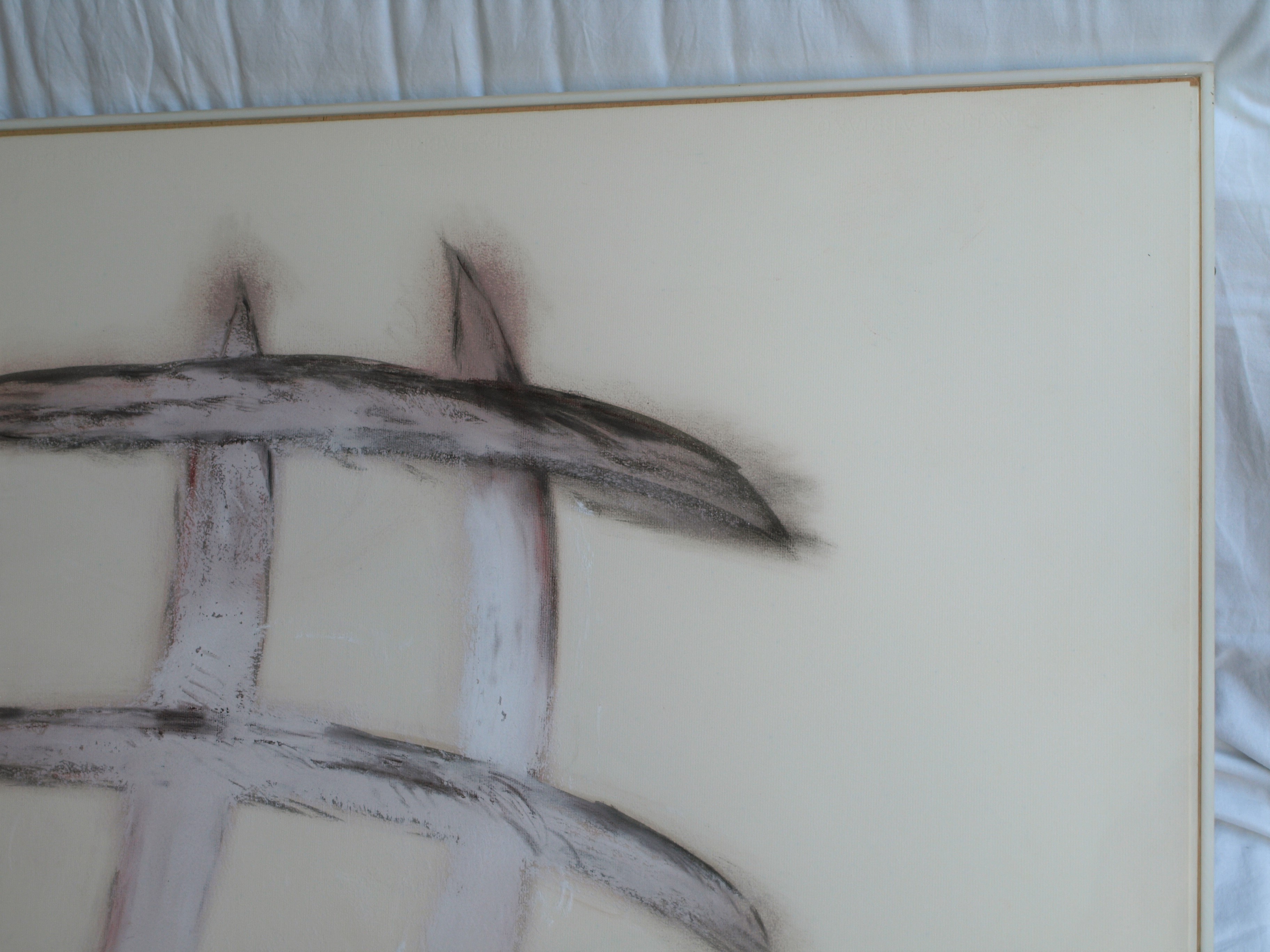 Niet of onleesbaar gesigneerd - Pastel , Abstracte compositie – 72 x 102 cm - 1985  kopen? Bied vanaf 1!