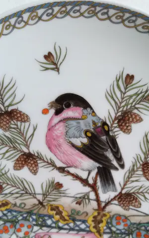 Hutschenreuther - Wandbord Hutschenreuther - Porselein Ole Winther , goudvink kopen? Bied vanaf 1!