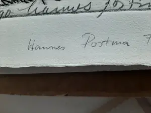 Hannes Postma - "Hors series" handgekleurde Ets -1966 - "twee armlengten" kopen? Bied vanaf 45!
