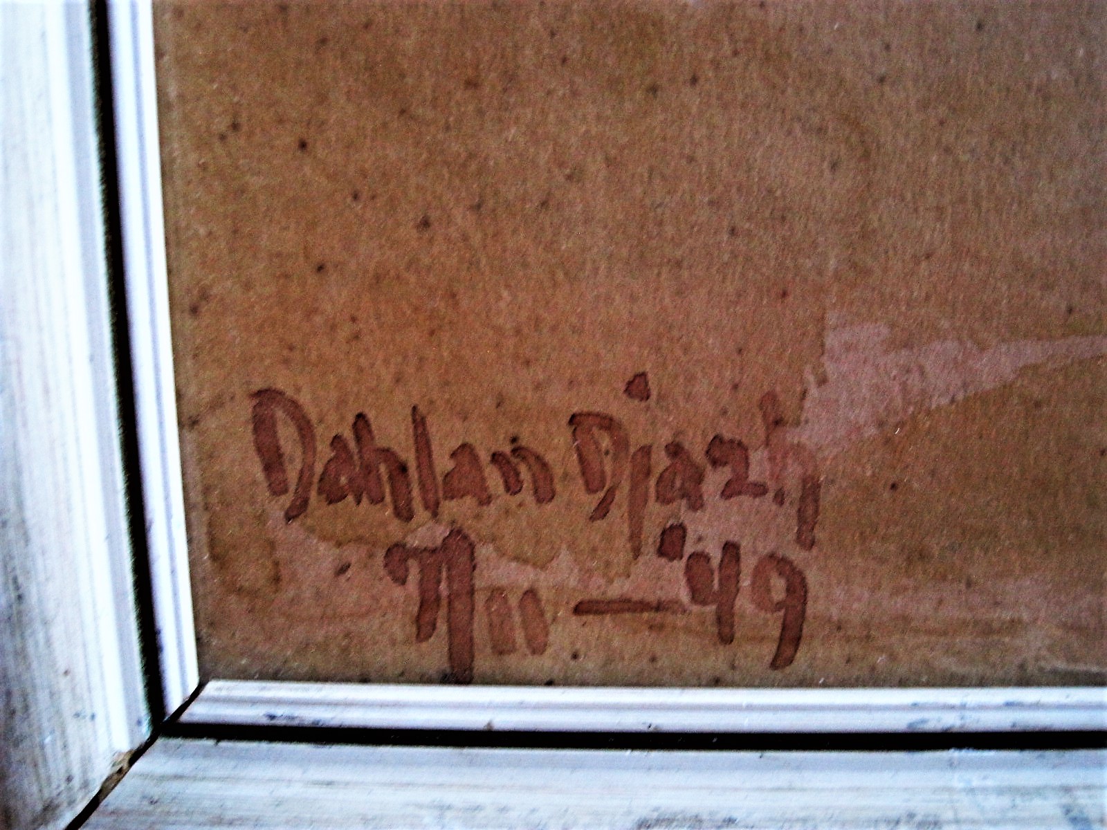 Niet of onleesbaar gesigneerd - Indonesie Java Jakarta 1949 - Portret van jonge vrouw" gesigneerd kopen? Bied vanaf 1!