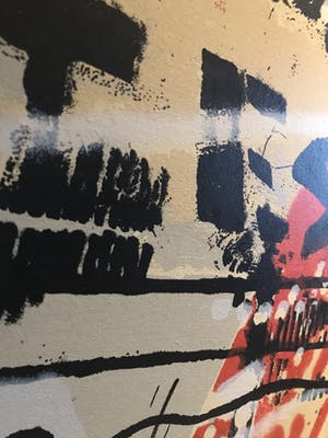 Herman Brood - Bijzondere Glicee gesigneerd en op linnen - ‘Bytes’ kopen? Bied vanaf 380!