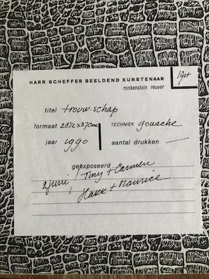 Harr Scheffer - 'trouw-schap' kopen? Bied vanaf 75!