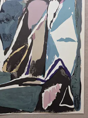 Bram van Velde - Derriere Le Miroir. Litho. 1952. kopen? Bied vanaf 99!