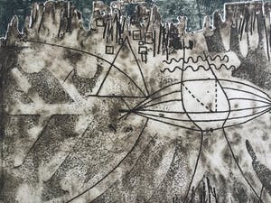 Kees Okx - Heliotropisme | unieke en zeldzame ets (E.A. VII/X) - in bijzondere wissellijst kopen? Bied vanaf 89!