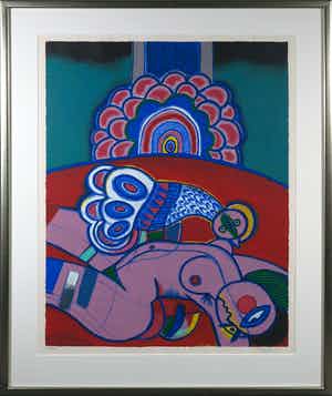 Corneille - Zeefdruk, Seduction - Ingelijst (Groot) verkocht voor € 500!