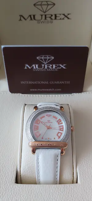 Exclusief Zwitsers Murex Quartz horloge met 122 diamanten 0,69 karaat kopen? Bied vanaf 1!