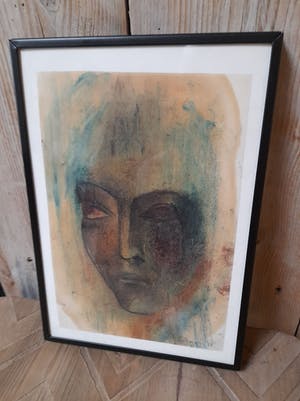 Gerard Holmens - ets in kleur kopen? Bied vanaf 1!