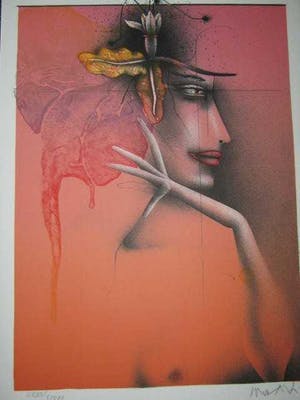 Paul Wunderlich - Tête d'une Femme kopen? Bied vanaf 30!