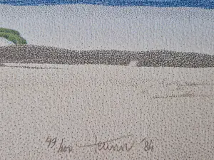 Teun Nijkamp - Grote kleuren zeefdruk "laatste dag aan het strand" - beperkte oplage (100) kopen? Bied vanaf 28!