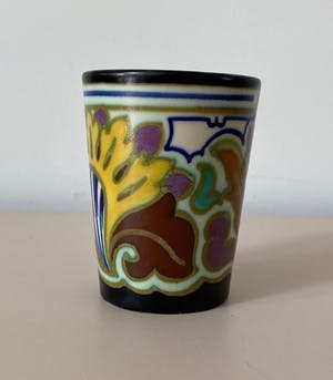 Plateelfabriek Ivora - Art deco platelen beker "Rotterdam" kopen? Bied vanaf 1!