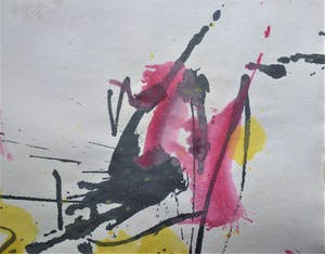 Anton Heyboer - De oervogel .Mooie sierlijke kleurige schildering . kopen? Bied vanaf 250!