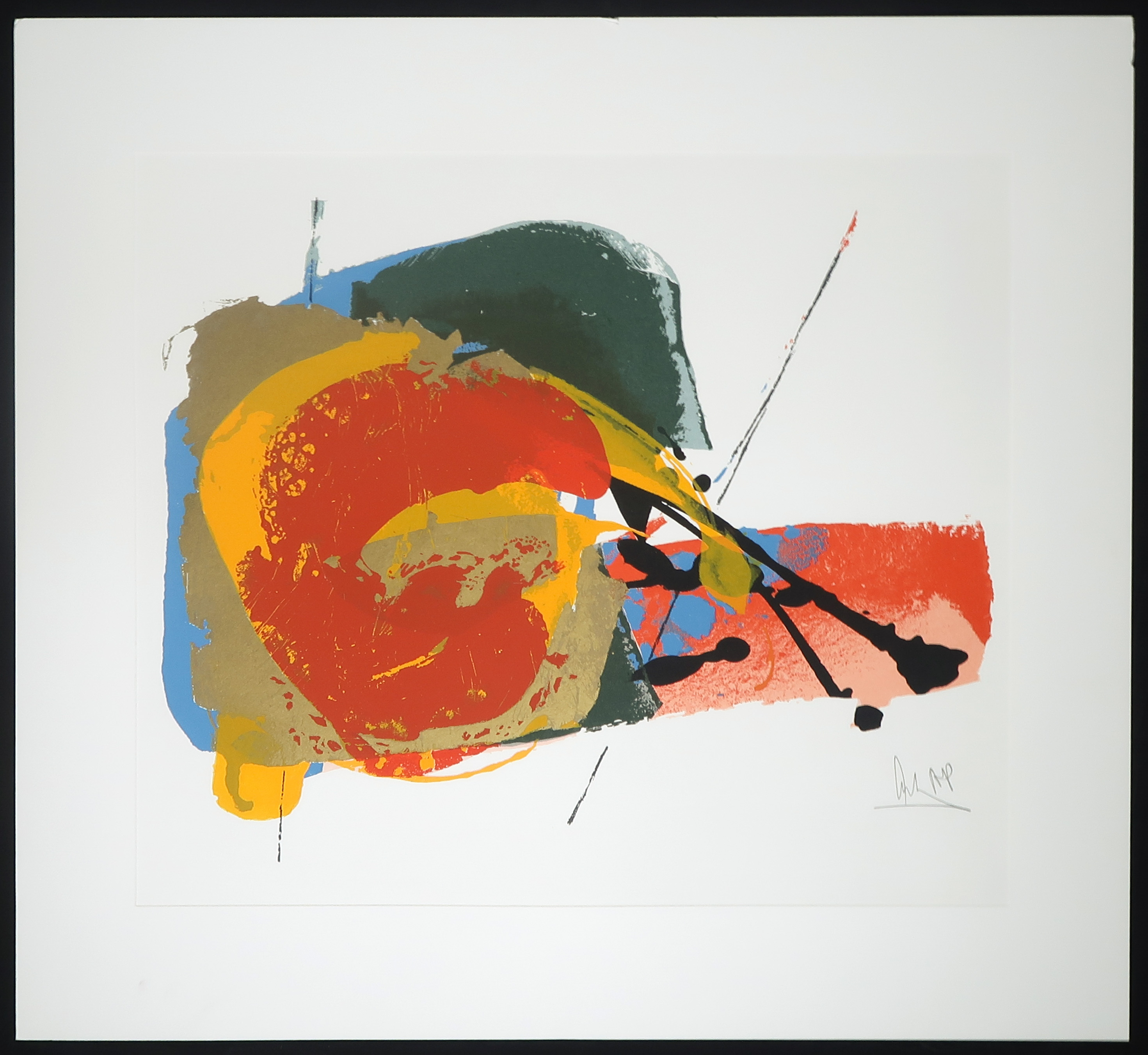 Niet of onleesbaar gesigneerd - Zeefdruk, Abstracte voorstelling kopen? Bied vanaf 1!