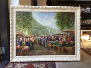 Buy Jan Hovener - C4774, Bloemenmarkt? Bid from 350!