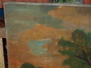 Niet of onleesbaar gesigneerd - Olieverf op doek , Bergense School? , “Landschap“ kopen? Bied vanaf 1!