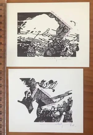 Martin R. Baeyens - Lot met 16 ex-libris en gravures van de Belgische kunstenaar Martin Baeyens kopen? Bied vanaf 49!