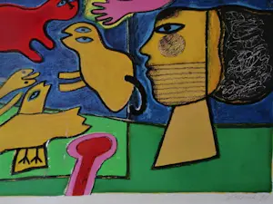 Corneille - Autour de l'arbre magique - 1994 - Handgesigneerd kopen? Bied vanaf 1000!