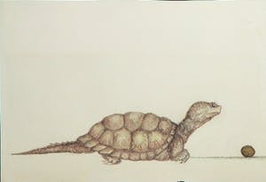 Niet of onleesbaar gesigneerd - Lot van twee diervoorstellingen kopen? Bied vanaf 1!