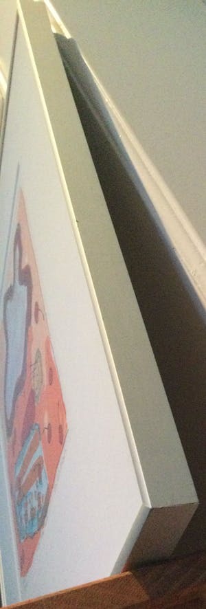 Geke uit de Bosch - Vliegen in een kersenregen - 'een hapje wolk' | kleuren zeefdruk (ingelijst) kopen? Bied vanaf 35!