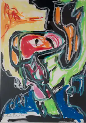 Finn Pedersen - abstracte compositie verkauft für € 170!