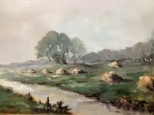 Nicolaas Charles van Vulpen - Landschap met hooioppers kopen? Bied vanaf 125!