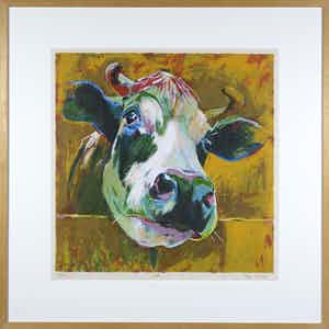 Theo Onnes - Zeefdruk, Ida - Ingelijst verkocht voor € 50!