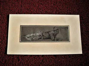 Jean Veber - Frankrijk omstreeks 1900 Pastel - liggende man met Fez - gesigneerd kopen? Bied vanaf 38!