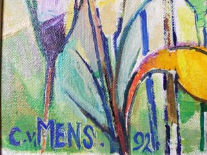 Niet of onleesbaar gesigneerd - Bloemenveld (?) kopen? Bied vanaf 1!