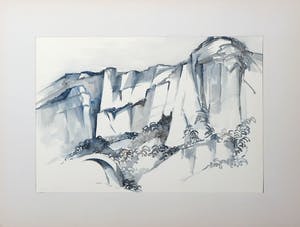 Joe Wols - Lot van drie aquarellen op papier, Landschappen kopen? Bied vanaf 1!