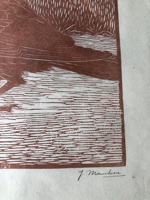 Jan Mankes - Houtsnede Zwarte Kraai - Gesigneerd - 1918 kopen? Bied vanaf 375!
