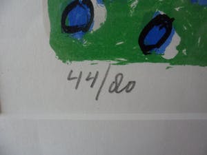 Keimpe Kootstra - Zeefdruk. Titel. "Een zomerse dag II ". kopen? Bied vanaf 35!
