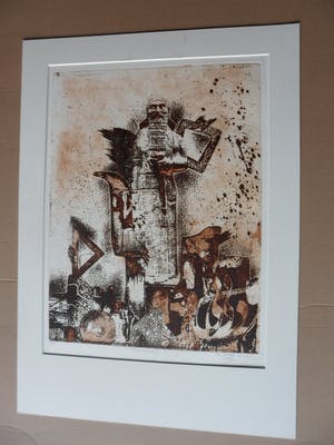 Niet of onleesbaar gesigneerd - Ets, titel : "Herinnering I kopen? Bied vanaf 1!