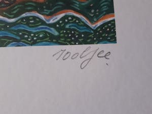 Pjeroo Roobjee - Gesigneerde kleurrijke zeefdruk - Superbaby - !!! kopen? Bied vanaf 60!